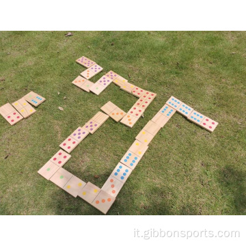 Set di giochi da gioco in legno Domino
